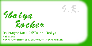 ibolya rocker business card